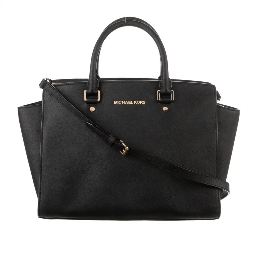 Michael Kors Textured Leather Handle Bag